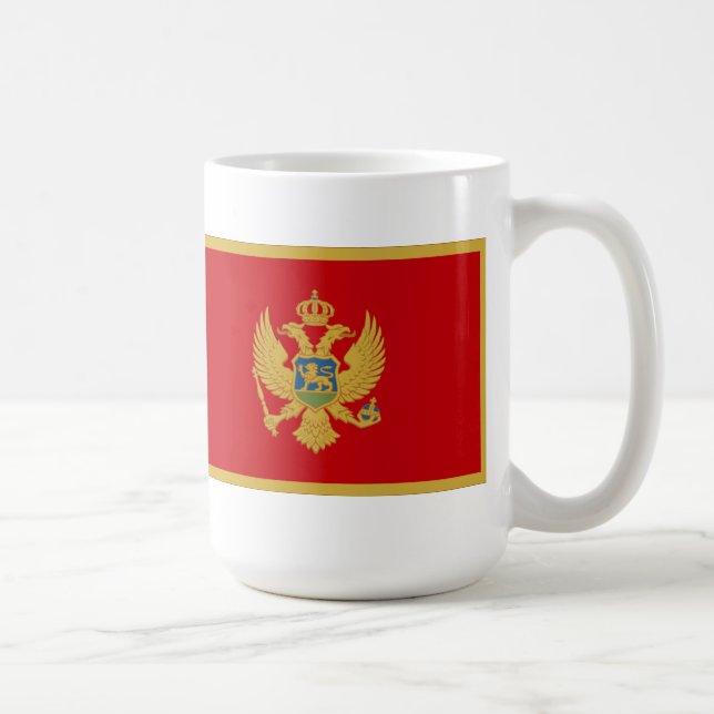 Caneca De Café Bandeira do Montenegro (Direita)
