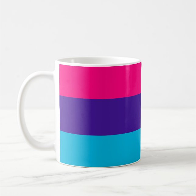 Caneca De Café Bandeira do Orgulho Andrógino (Esquerda)