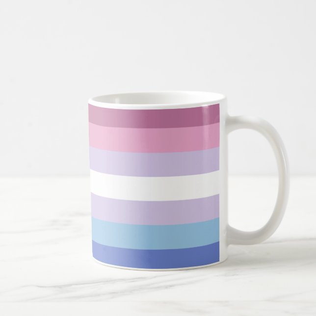Caneca De Café Bandeira do Orgulho Bigênero (Direita)
