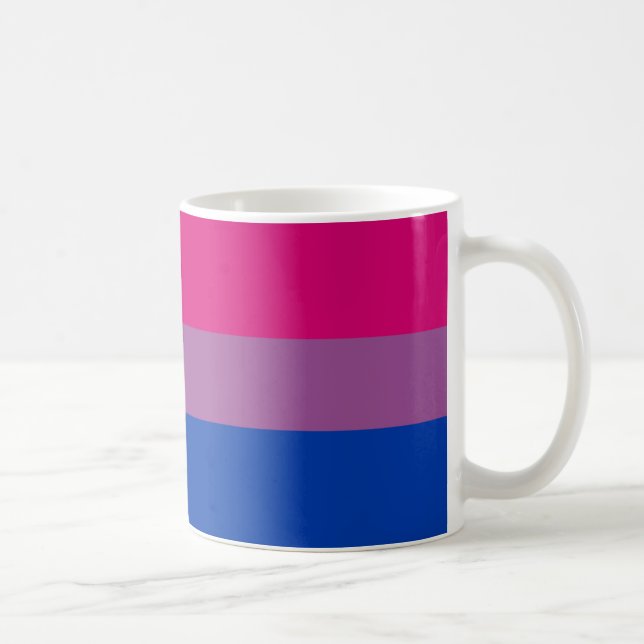 Caneca De Café Bandeira do Orgulho Bissexual (Direita)