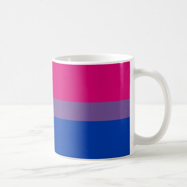 Caneca De Café Bandeira do Orgulho Bissexual (Direita)
