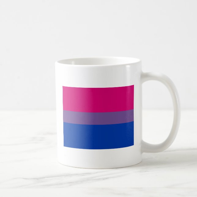 Caneca De Café Bandeira do Orgulho Bissexual (Direita)