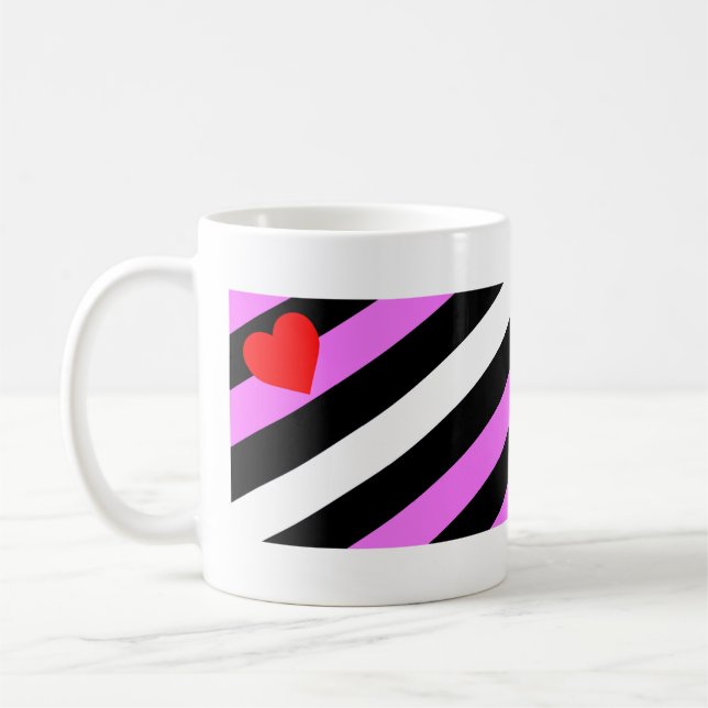 Caneca De Café Bandeira do Orgulho da Garota de Couro (Esquerda)