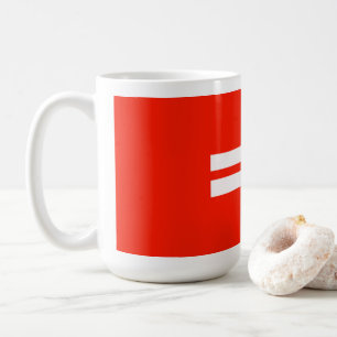 Caneca De Café Bandeira do Orgulho da Igualdade