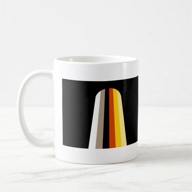 Caneca De Café Bandeira do Orgulho de Cabelo Longo (Esquerda)