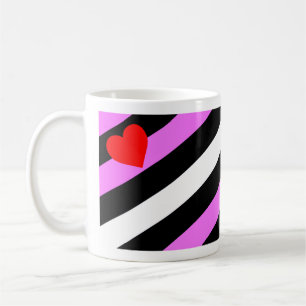 Caneca De Café Bandeira do Orgulho de Rapariga de Couro
