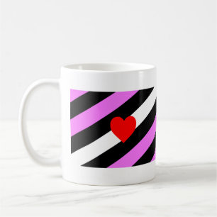 Caneca De Café Bandeira do Orgulho de Rapariga de Couro