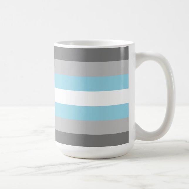 Caneca De Café Bandeira do Orgulho Demiboy (Direita)