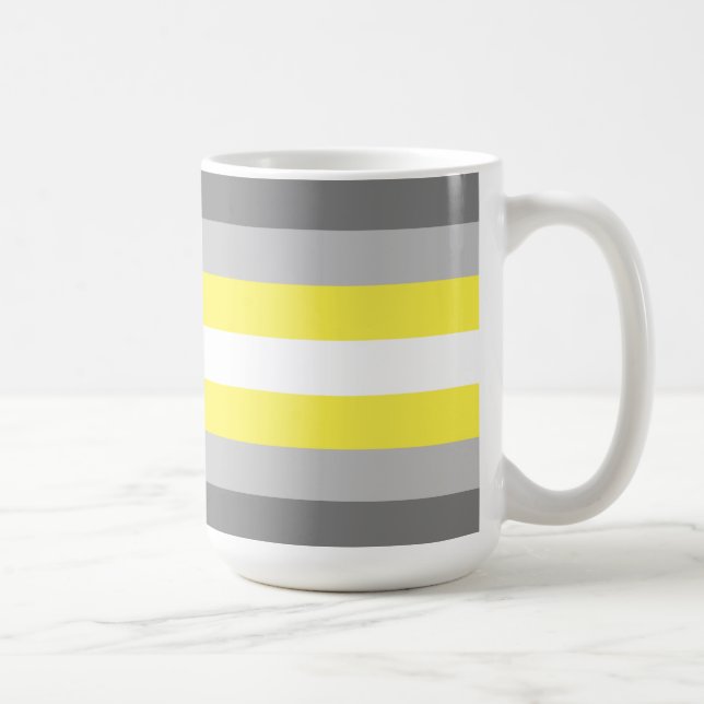 Caneca De Café Bandeira do Orgulho Demigênero (Direita)