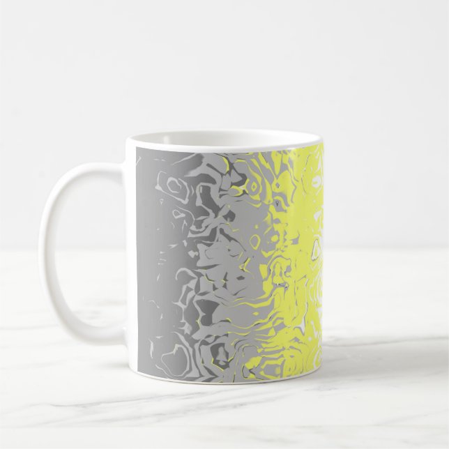 Caneca De Café Bandeira do Orgulho Demigênero Abstrato     (Esquerda)