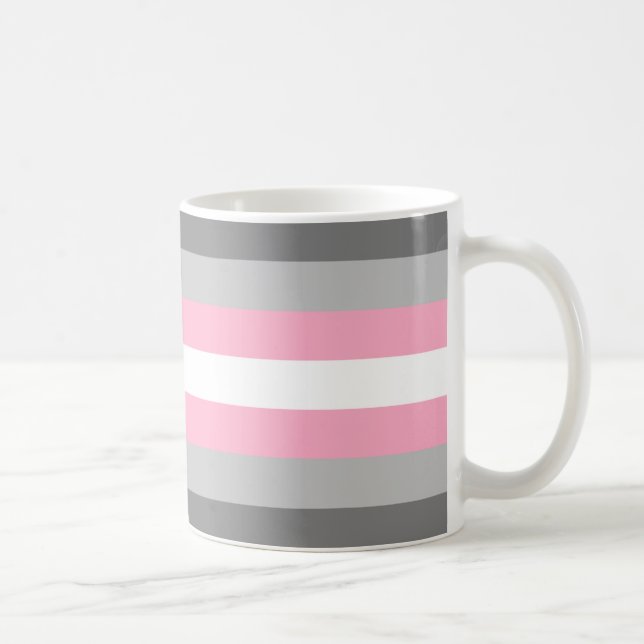 Caneca De Café Bandeira do Orgulho Demigirl (Direita)
