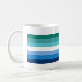 Caneca De Café Bandeira do Orgulho Gay Masculino (Azul)
