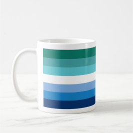 Caneca De Café Bandeira do Orgulho Gay Masculino (Azul)