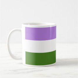 Caneca De Café Bandeira do Orgulho Genderqueer
