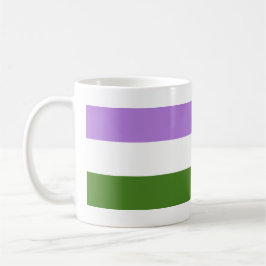 Caneca De Café Bandeira do Orgulho Genderqueer