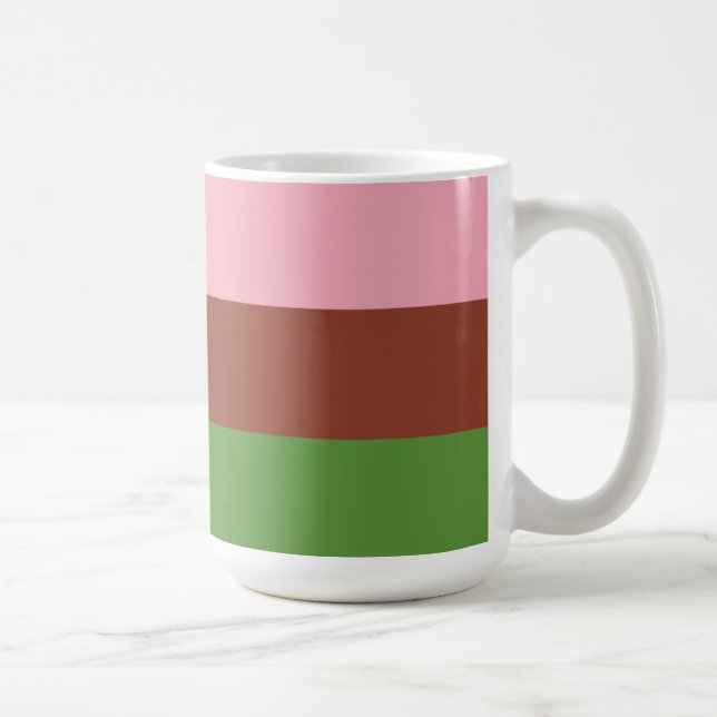 Caneca De Café Bandeira do Orgulho Ginossexual (Direita)