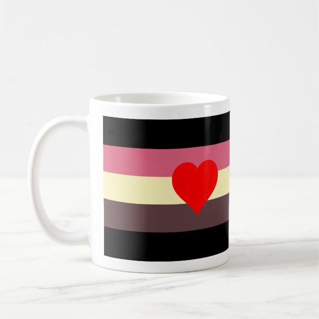 Caneca De Café Bandeira do Orgulho Gordo (Esquerda)