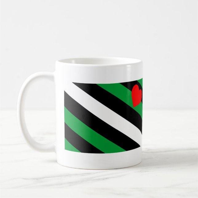 Caneca De Café Bandeira do Orgulho Leather Boi (Esquerda)