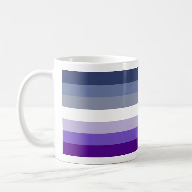 Caneca De Café Bandeira do Orgulho Lésbico (Butch) (Esquerda)