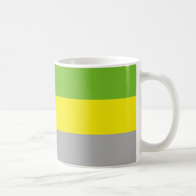 Caneca De Café Bandeira do Orgulho Litromântico (Direita)