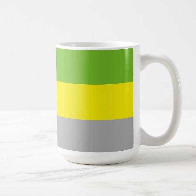 Caneca De Café Bandeira do Orgulho Litromântico (Direita)