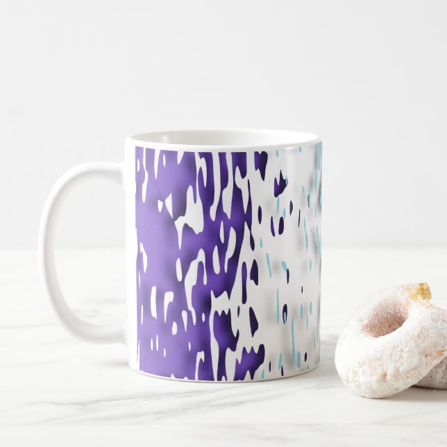Caneca De Café Bandeira do Orgulho Multissexual Funky Trippy Ripp (Com Donut)