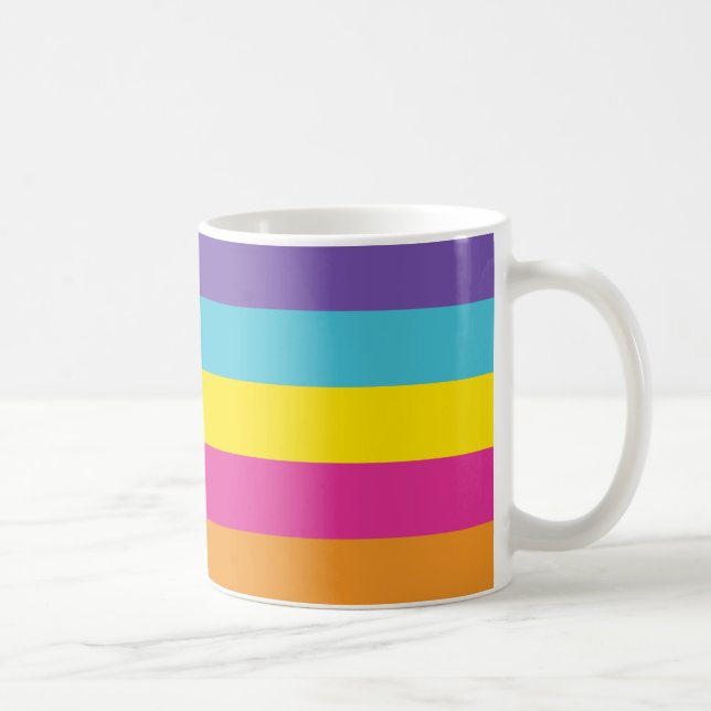 Caneca De Café Bandeira do Orgulho Não Binário de Gênero (Direita)