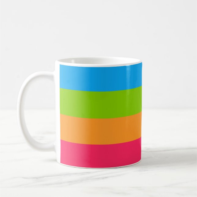 Caneca De Café Bandeira do Orgulho Panoromântico (Esquerda)