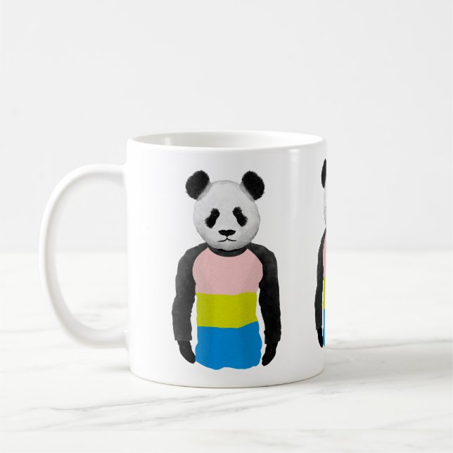 Caneca De Café Bandeira do orgulho pansexual (Esquerda)