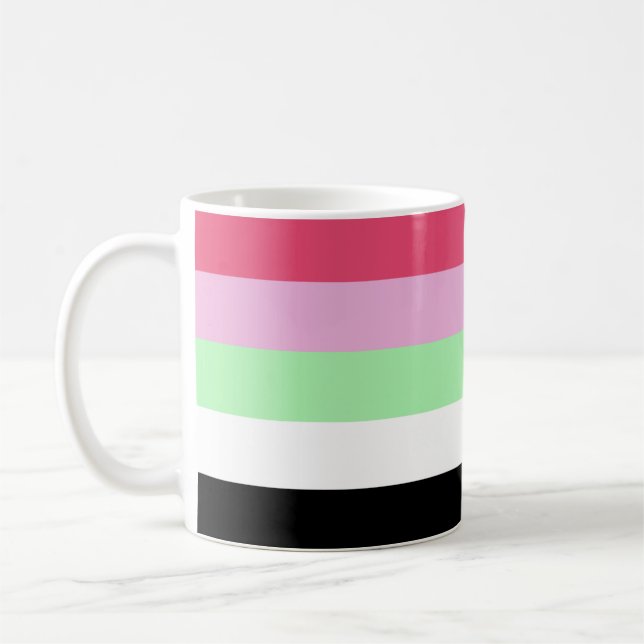 Caneca De Café Bandeira do Orgulho Recipromântico (Esquerda)