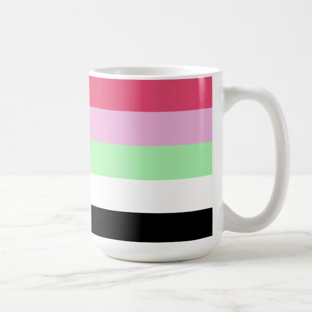 Caneca De Café Bandeira do Orgulho Recipromântico (Direita)