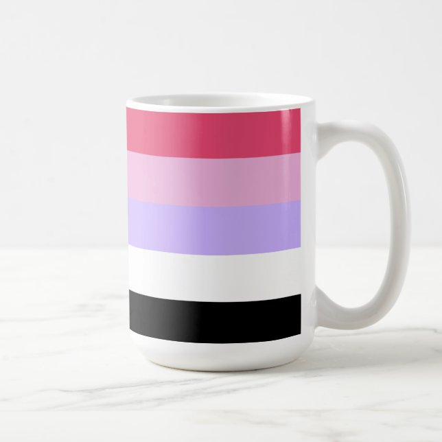 Caneca De Café Bandeira do Orgulho Reciprosexual (Direita)