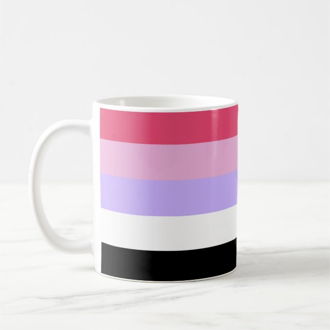 Caneca De Café Bandeira do Orgulho Reciprosexual (Esquerda)