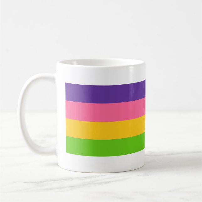 Caneca De Café Bandeira do Orgulho Sáfico (Esquerda)