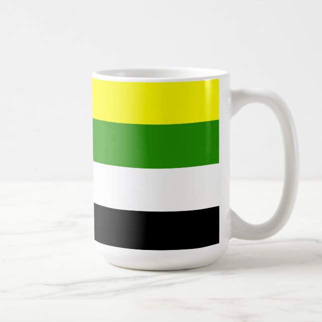 Caneca De Café Bandeira do Orgulho Skoliossexual (Direita)