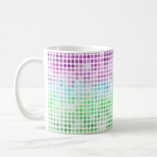 Caneca De Café Bandeira do Orgulho Toric Abstrata Boho Eclética G