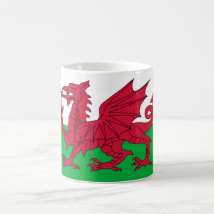 Caneca De Café Bandeira do País de Gales (País de Gales) (Dragão