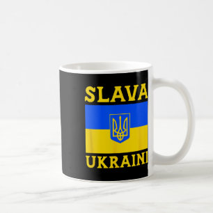 Caneca De Café Bandeira do País Ucrânia Orgulho Slava Ukraini 3