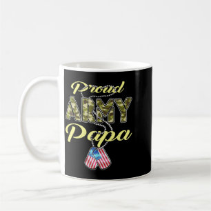 Caneca De Café Bandeira do Papai Exército Orgulhoso Camuflagem Pl