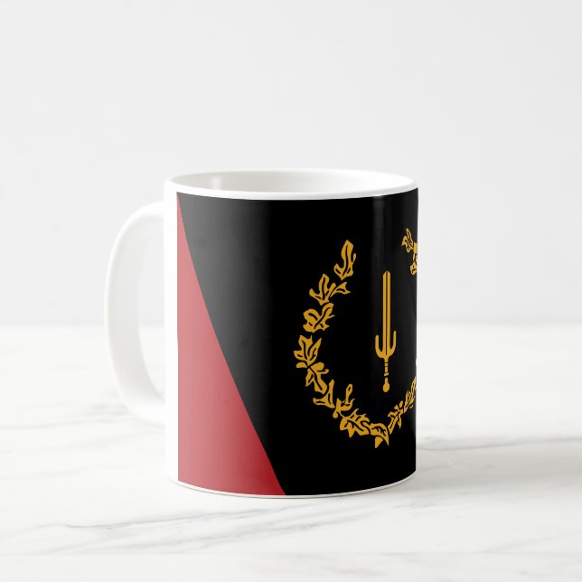 Caneca De Café Bandeira do Patrimônio Negro Americano (Frente Esquerda)
