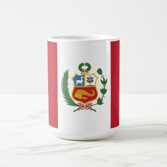 Caneca De Café Bandeira do Peru (Centro)