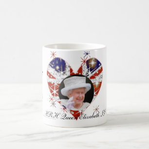 Caneca De Café Bandeira do Reino Unido do jubileu de diamante da