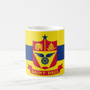 Caneca De Café Bandeira do Santo Paul (Minnesota)