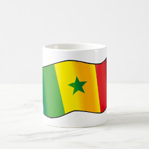 Caneca De Café Bandeira do Senegal Orgulho Senegalês Verde Amarel