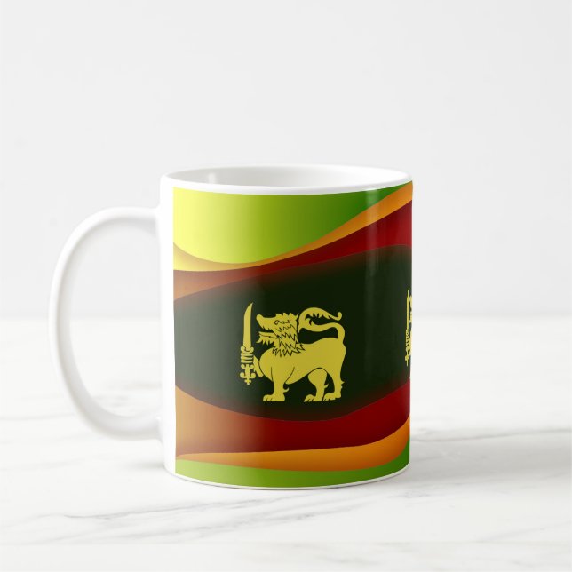 Caneca De Café Bandeira do Sri Lanka (Esquerda)