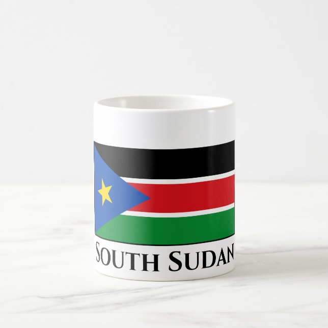 Caneca De Café Bandeira do Sudão do Sul (Centro)