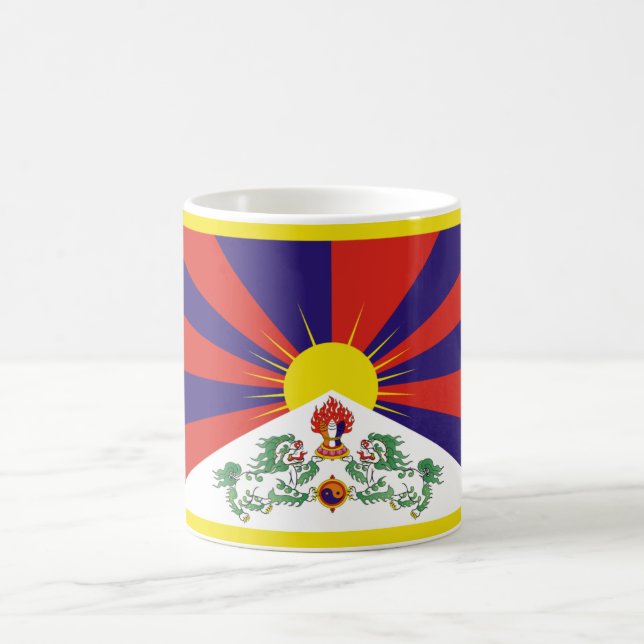 Caneca De Café Bandeira do Tibete livre (Centro)