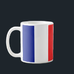 Caneca De Café Bandeira do Tricolore Francês<br><div class="desc">A bandeira de França ou Drapeau de la France é uma bandeira tricolor com três bandas verticais de cor azul, branca e vermelha. É conhecido como o Tricolor francês ou simplesmente o Tricolor ou o Tricolor. No início da Revolução Francesa, a milícia de Paris, que teve um papel proeminente no...</div>