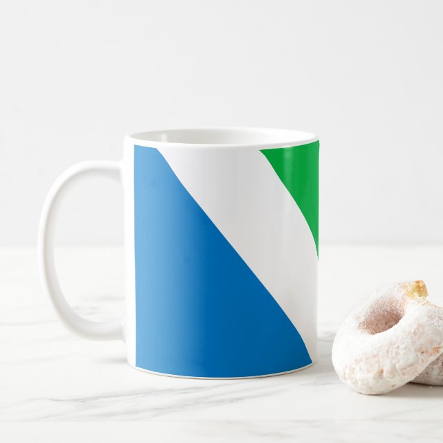 Caneca De Café Bandeira do Vegan Internacional (Com Donut)