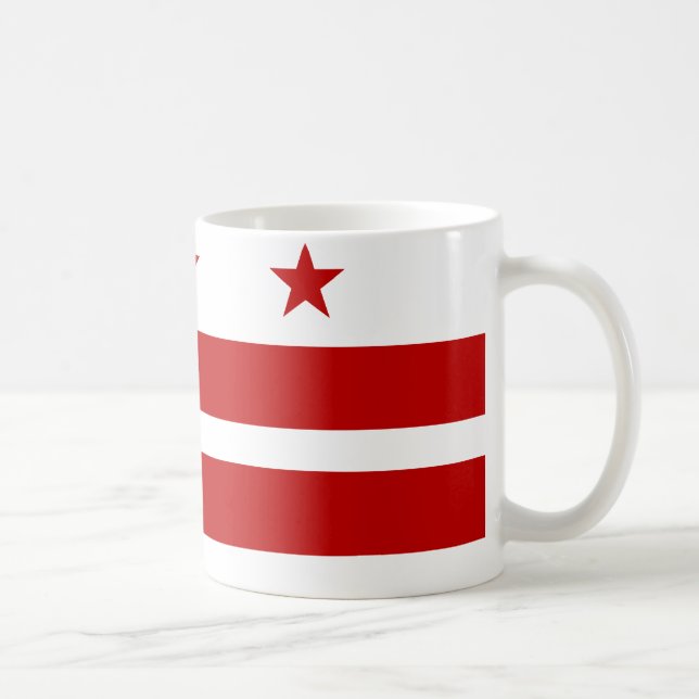 Caneca De Café Bandeira do Washington DC (Direita)